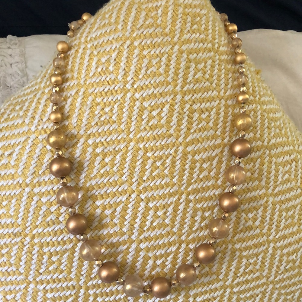 Gold Beaded Necklace